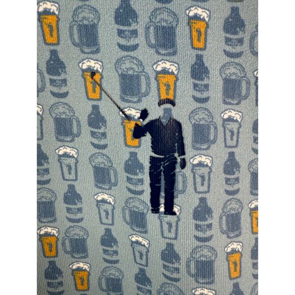 William Murray Performance Golf Polo‎ Shirt Activewear Beer Powder Blue Medium - Picture 3 of 10